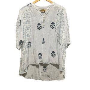 Benares Boho Tunic Top Size Large